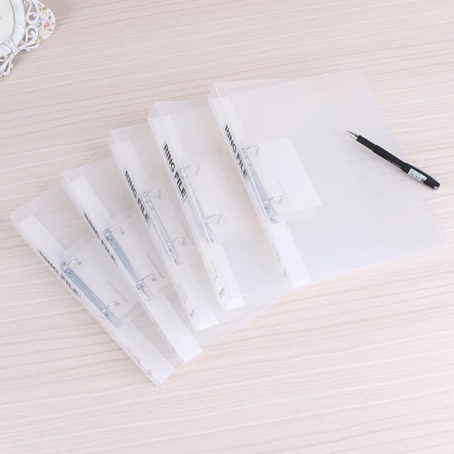 clear plastic a4 ring binders