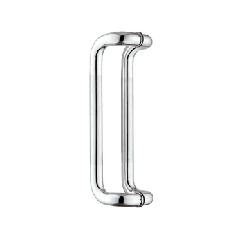Stainless Steel Hotel Glass Door Pull Handle C Shaped Shower Door