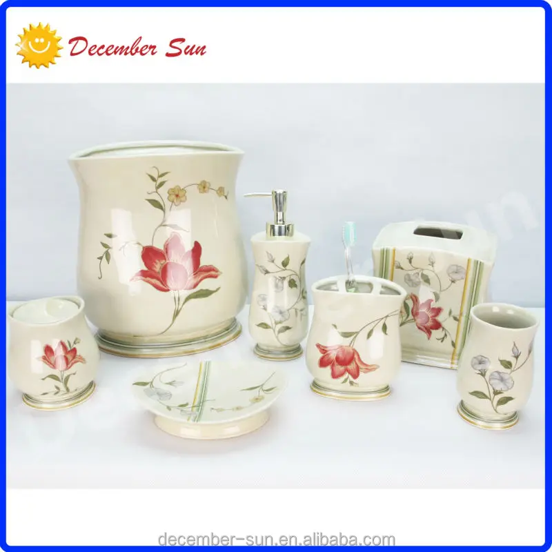 Red Rose Bath Accessories Design Soap Dispenser Bathroom Red Rose Bath Accessories Design Soap Dispenser Bathroom
