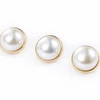 Custom fashion metal pearls button metal rhinestone rivet for belts pants shoes bags accessories