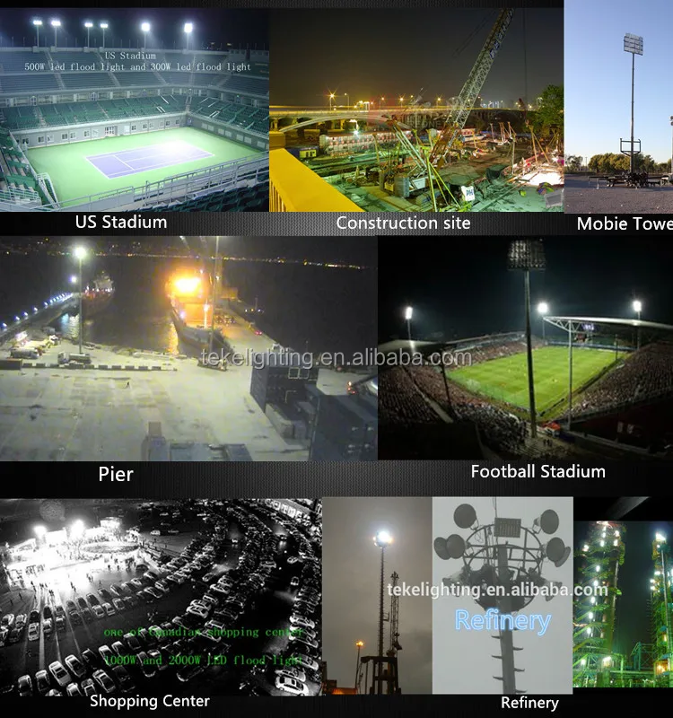 2015 China new product 800W 700W led flood light outdoor lights for pillars 130000 Lumen high power