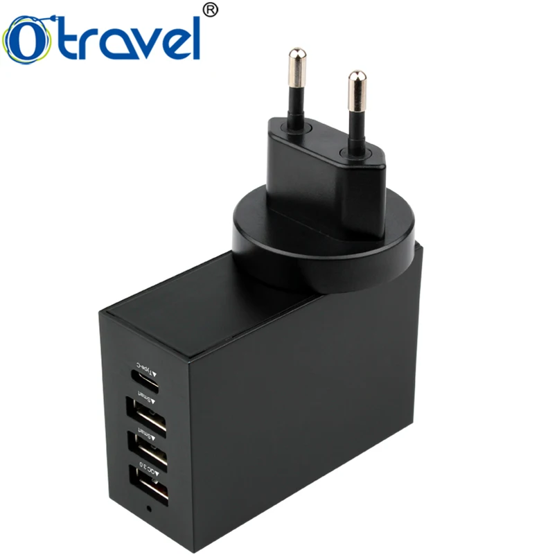 2018 New Item Portable 4 Port Usbc Phone Charger Intertek Multi Micro