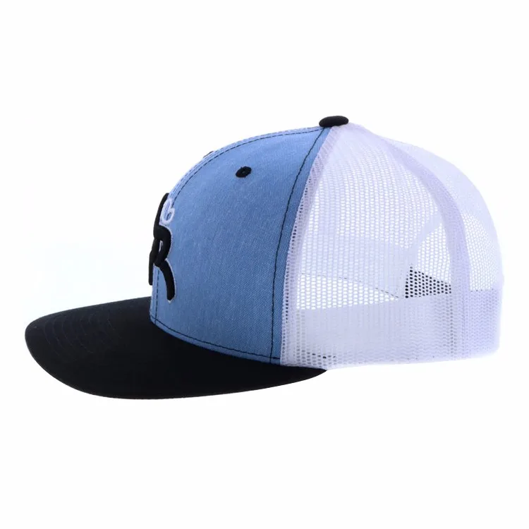 Flat Brim Trucker Hat With Custom Logo Made By Doyourwear - Buy Flat ...