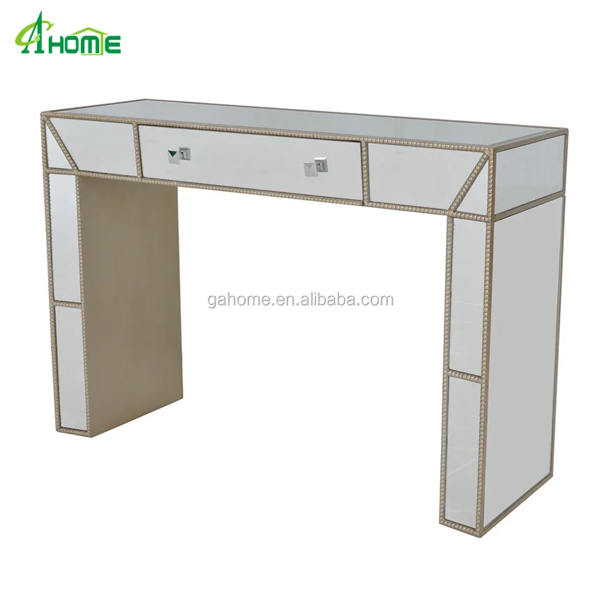 Modern Trim Mirrored Entryway Console With 1 Drawer Buy