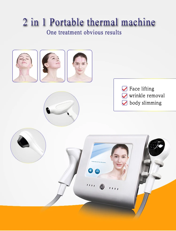Fractional RF and Thermal RF 2 in 1 face body tightening acne wrinkles beauty treatment machine with CE Certification