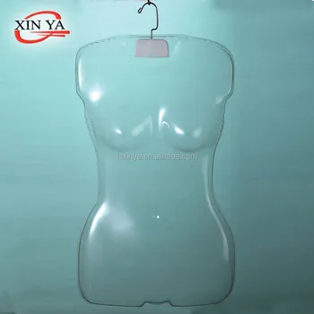 Male & Female Torso Mannequins (2-Pack) - Hard Plastic Flesh Tone Display Forms With Hanging Hooks - View #4