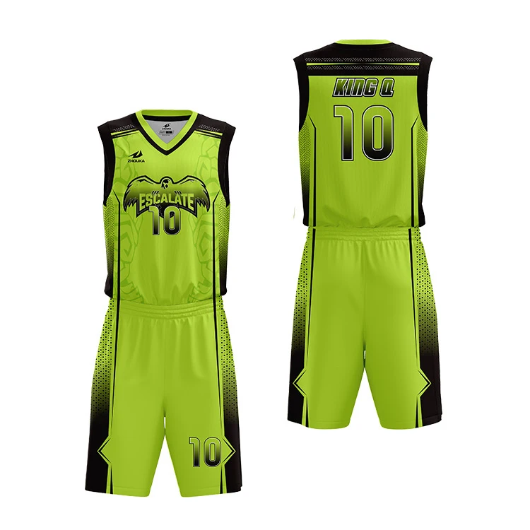 Mens Medium College Basketball Uniform Designs Sublimated Reversible ...