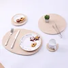New arrive round plain colorful large dining table insulation round place mat