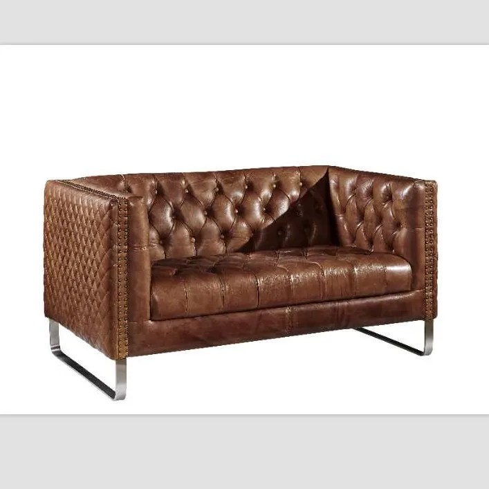 3 Seater Stanley Leather Sofa India Designer Furniture ...