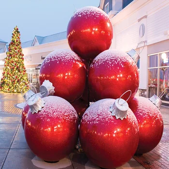 Outdoor Large Christmas Baubles Fiberglass Christmas Baubles For ...