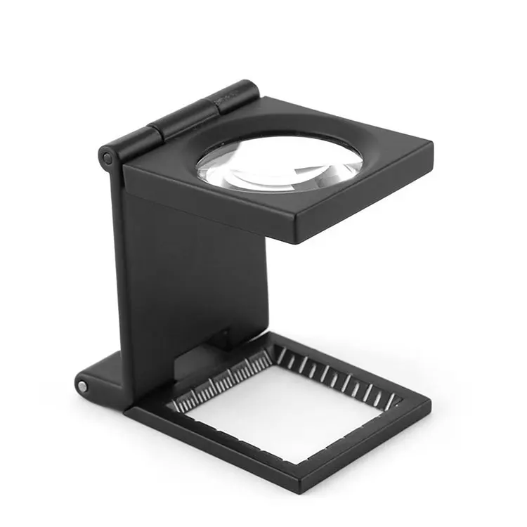 10x 28mm Mini Threefolding 10x Magnifier Zinc Alloy Magnifier