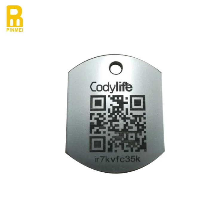 Custom Stainless Steel Qr Code Tag Emblem Metal Nameplate Buy Qr Code