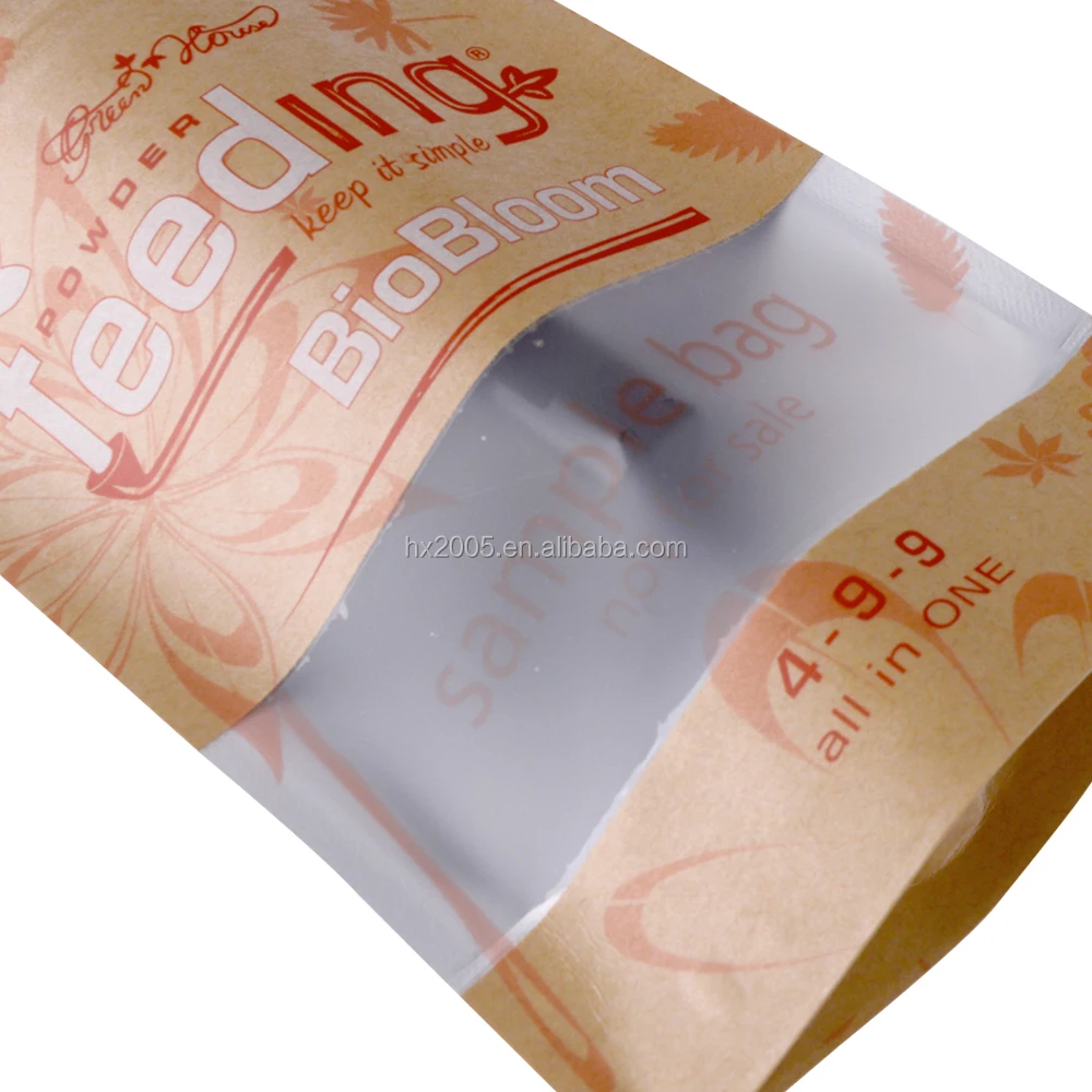 Natural Eco Friendly Brown Bag For Food Chips Packets Chocolate Candy