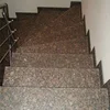 Hot sale baltic brown granite stairs with wooden realing