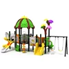 ZZRS Playground Plastic Outdoor Kids Swings and Slides Play set