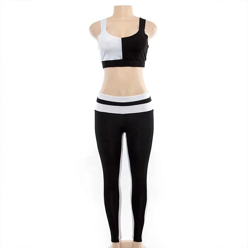 Tela Kation Color Contraste Yoga Jera Legging Ropa De Entrenamiento Para  Gimnasio Para Mujeres,Conjunto De Conjuntos - Buy Conjunto De Yoga Product  on 