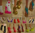10pairs lot 2017 New Colorful Accessories Shoes For Monster High Doll Fashion Boots High Heel Shoes