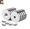 25 x 5mm neodium ring shaped magnet countersunk