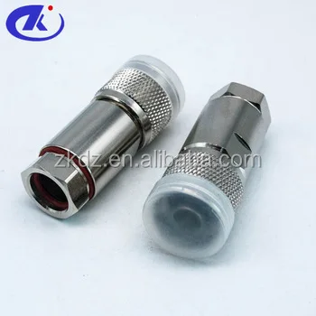 4.3-10 mini din male connector clamp for 3/8" feeder cable connector