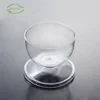 Direct factory unbreakable promotional ice cream polystyrene custom milkshake clear dessert disposable plastic smoothie cups