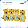 Custom First Year Monthly Milestone Baby Felt Sticker Animal Photo Sharing Baby Belly Stickers 1-12 months