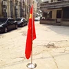 stainless steel indoor flag pole custom flag for office
