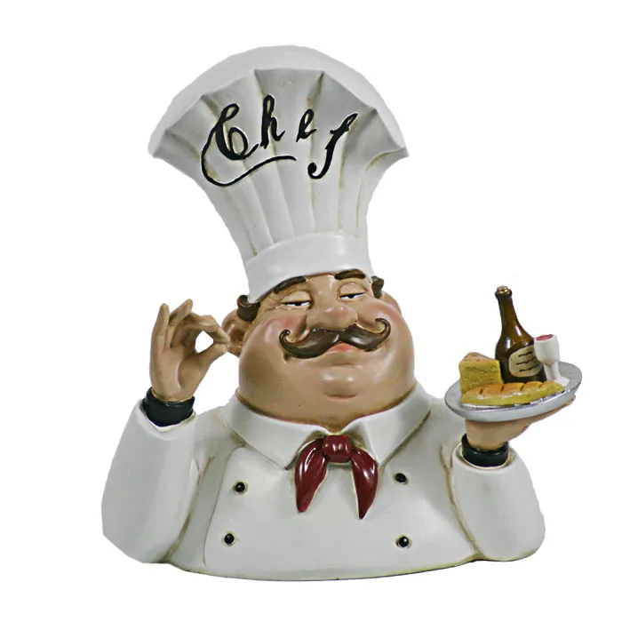 The Fat French Resin Chef For Kitchen Decor Buy Kitchen Chef