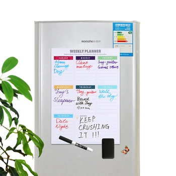 Magnetic Dry Erase Printed Whiteboard Weekly Monthly Fridge Magnetic