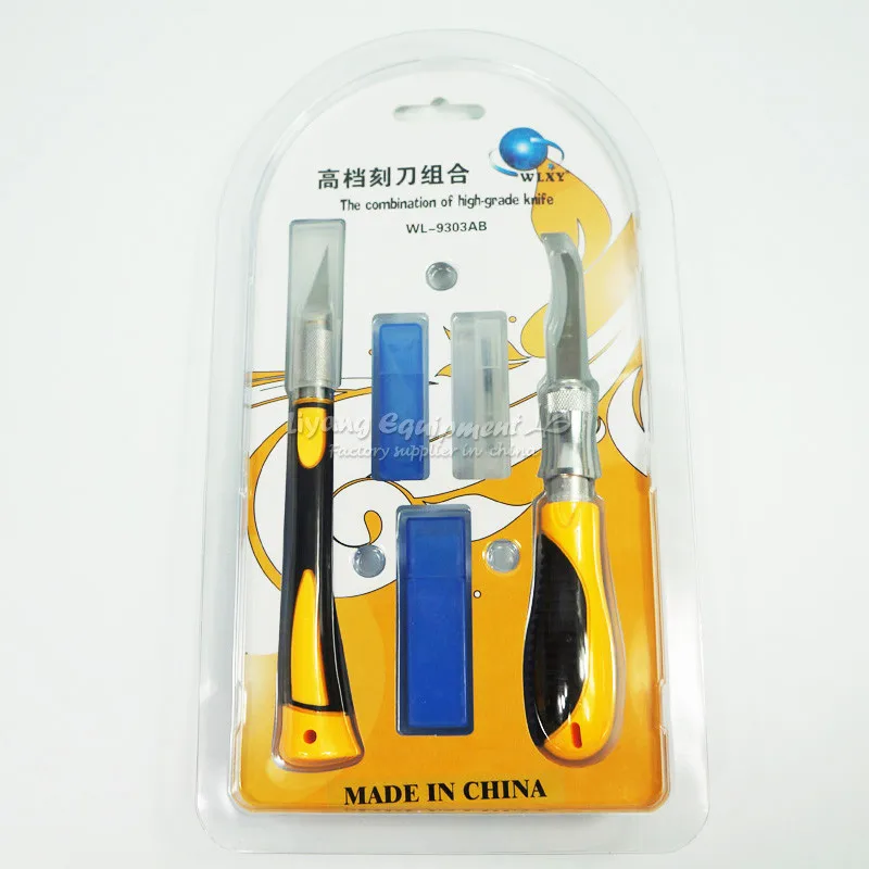 Wl9303ab High Grade Carving Wood Carving Knife Set Rubber Stamp