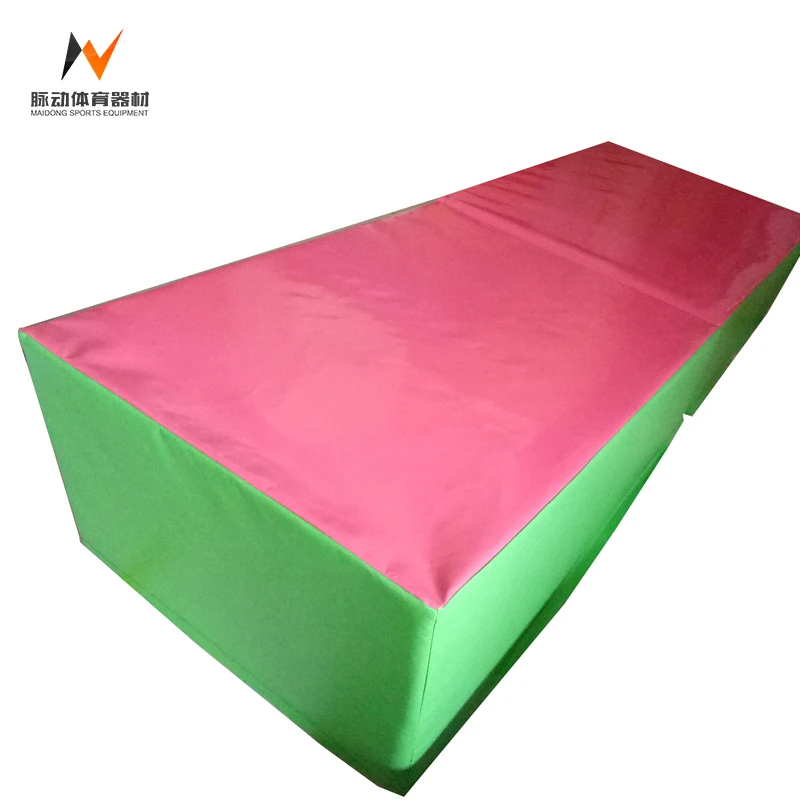 Folding Incline Mat Slope Cheese Gymnastics Gym Exercise Aerobics Tumbling Wedge