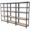 Light Duty Boltless Shelving Racking System rivet 5 layer shelving