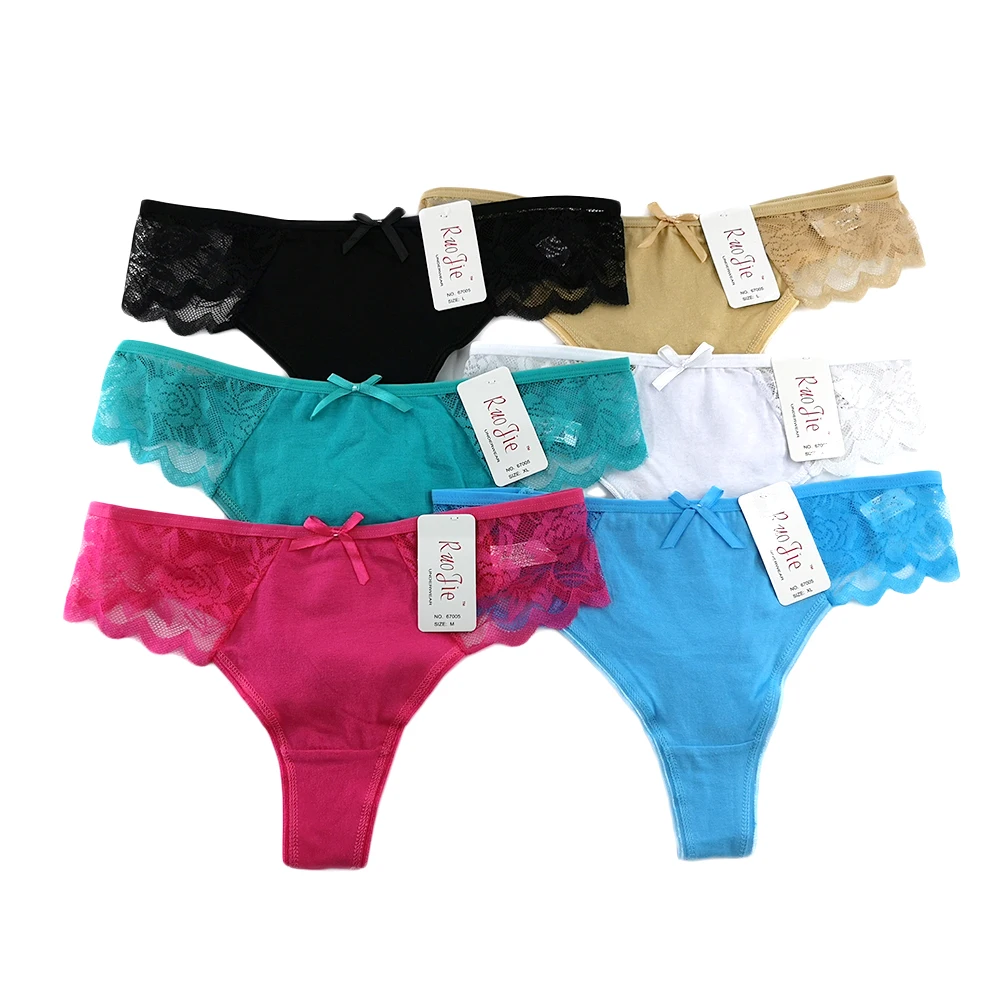 67005 New Design Sexy Lace Hot Young Girls Gstring Panties In See