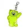 Wholesale Soft Reflex Plastic Bear Shaped Reflective Keychain With Custom Logo