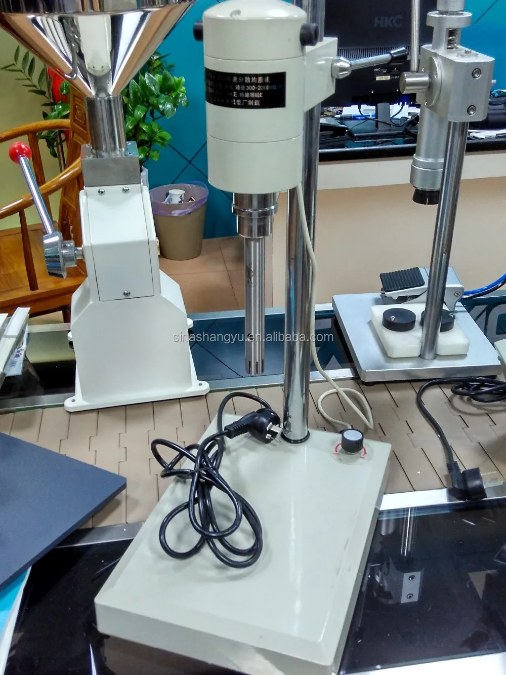 Stainless Steel High Shear Laboratory Homogenizing Mixer For Cosmetic