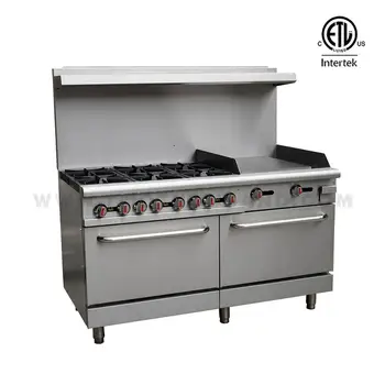 Rgr60 G24 6 Burners Gas Stove Hot Plate With 2 Baking Oven And