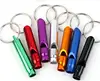 Mini Aluminum Whistle Dogs For Training With Keychain Key Ring Outdoor Survival Emergency Exploring