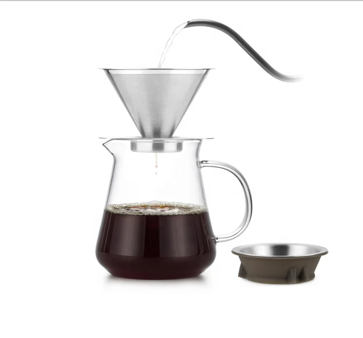 Hot Sale 800ml Glass Coffee Pot For Hand Drip French Drip Coffee Buy
