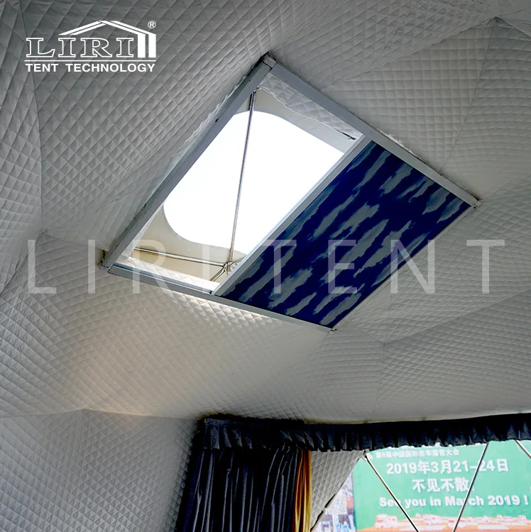 China Manufacturer 6m Outdoor Waterproof Luxury Geodesic Dome Hotel Glamping Tent for Sale