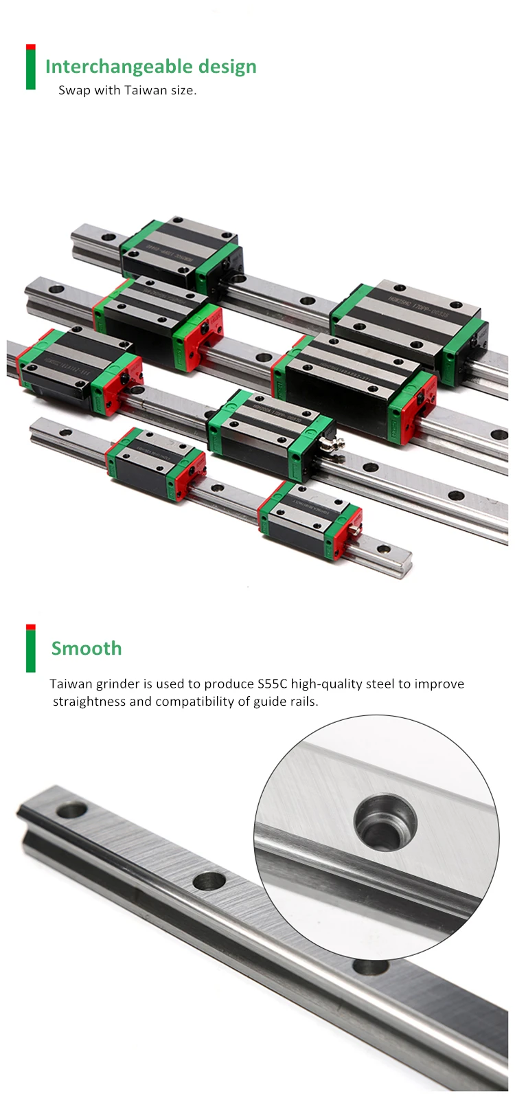 Factory Price CNC Router Linear Guide Rail HGR45 with Linear Guide ...