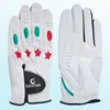 beautiful star and dot design golf glove