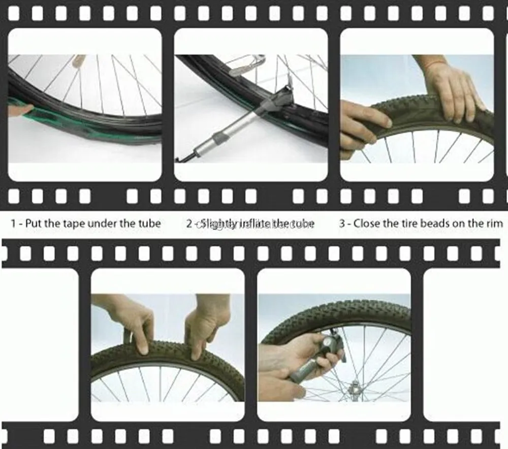 No Flat Anti Puncture Bicycle Tire Liners Tpu Webbing Strap For Road