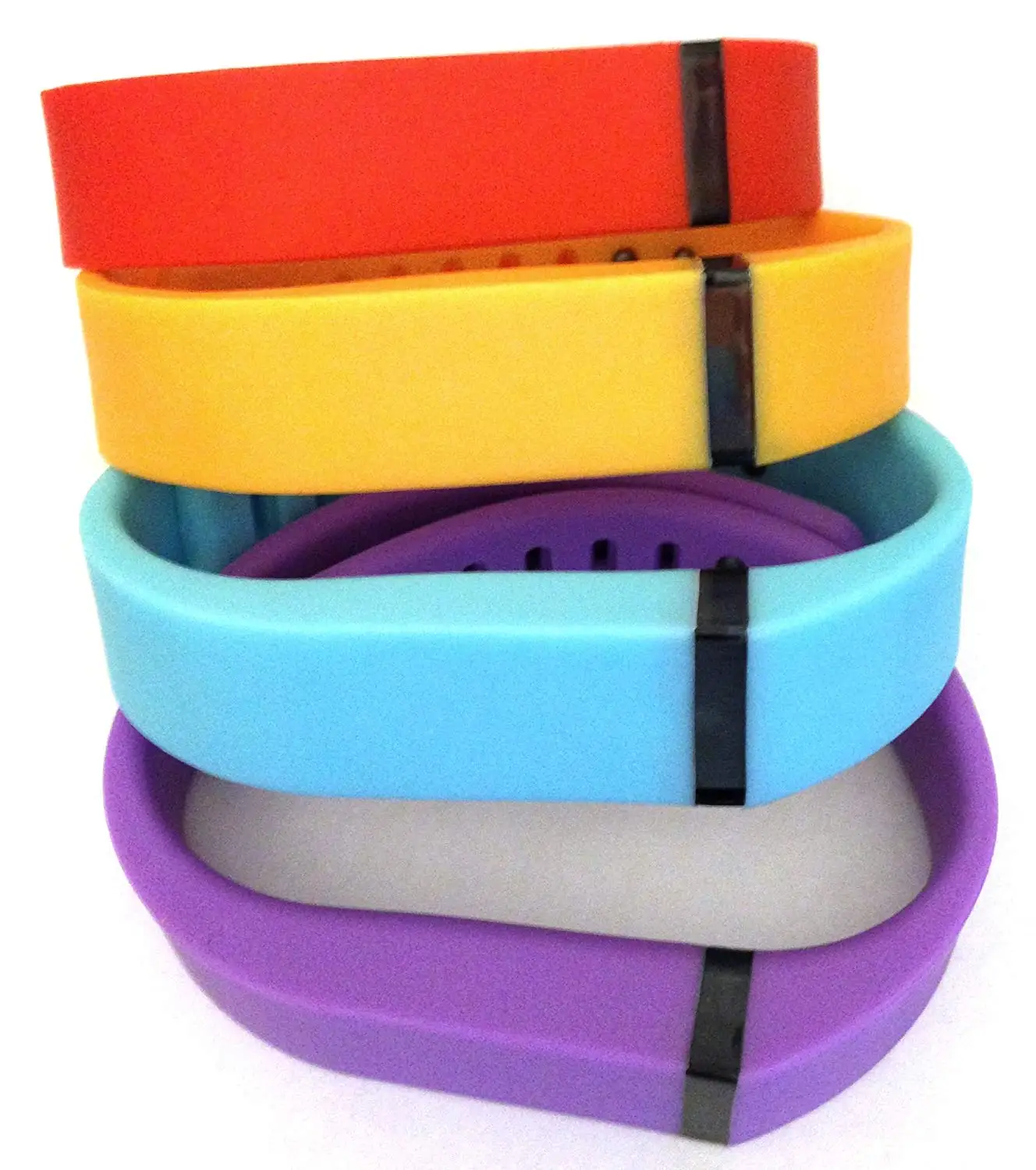 Large L 1pc Red Tangerine 1pc Free Large Grey Band With Clasp for Fitbit FLEX Only /No tracker/ Wireless Activity Bracelet Sport Wristband Fit Bit Flex Bracelet Sport Arm Band Armband 1pc White Replacement Bands