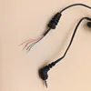 Stereo AUX Cable Male to Male 45 Right Angle 3.5mm TRRS plug Auxiliary Audio Cord strain relief cable