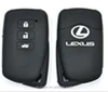 Commonly used car key with 3 buttons key case with logo for Lexus silicone car key cover