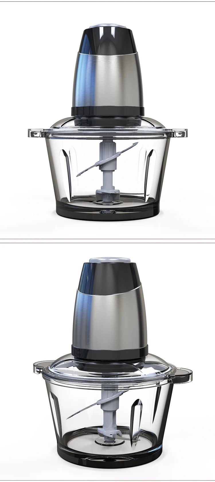 Powerful Mini Food Chopper,2l Glass Chopper Buy Glass Bowl Food