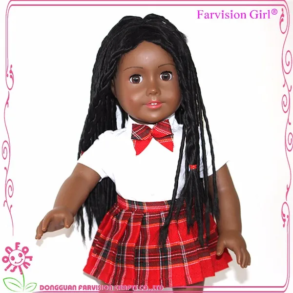 2017 Top Sale African Doll Afro Hair Doll Wholesale 18 Black American