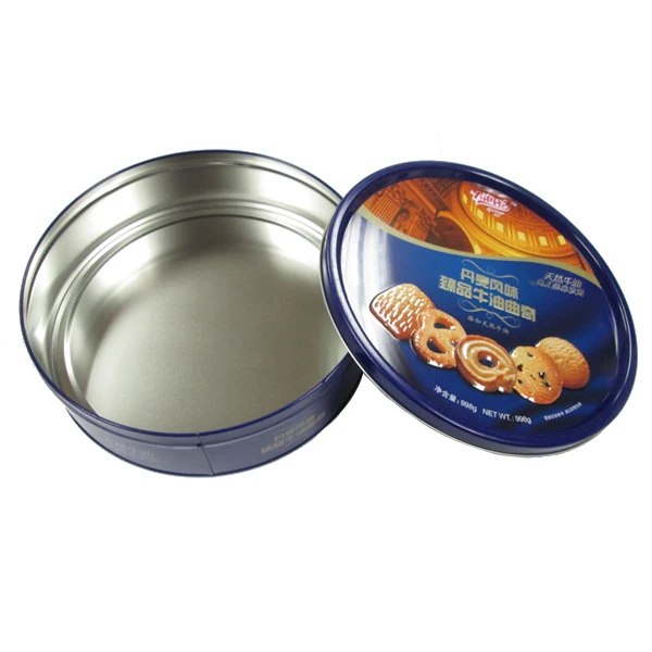 Royal Danish Butter Cookies Box Round Chocolate Biscuit Packaging Metal