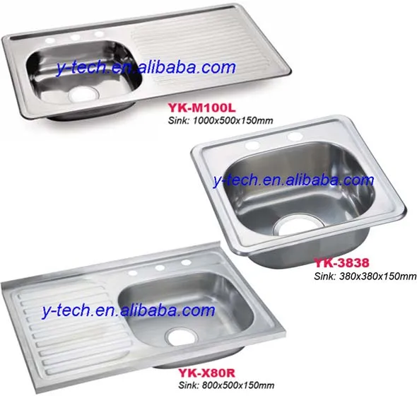 Lavabo De Acero Inoxidable De Equipos De Cocina Fregadero De Drenaje A