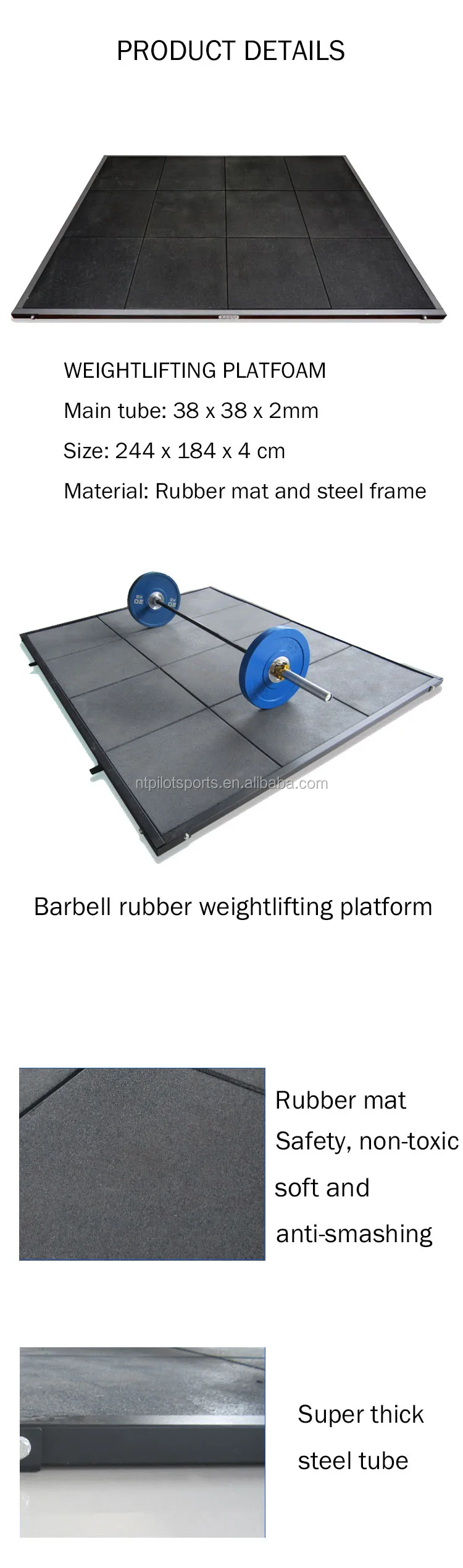 PILOT SPORTS heavy duty gym equipment weight lifting platform