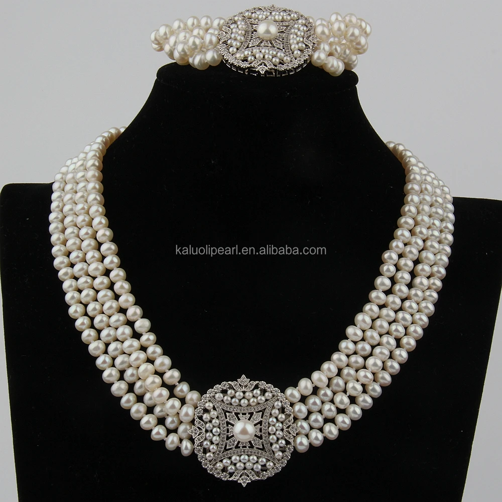 有名な本当のオリジナルジュエリーデザイナーの淡水真珠セット Buy オリジナルの真珠セット ジュエリーとジュエリーの最新のデザイン オリジナルの真珠セット Product On Alibaba Com